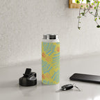 Winter & Woodsy Pine Trees in Yellow & Blue Water Bottle Gallery Image 4