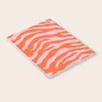 Zebra Wild Animal Print Orange and Pink Notebook Gallery Image 3