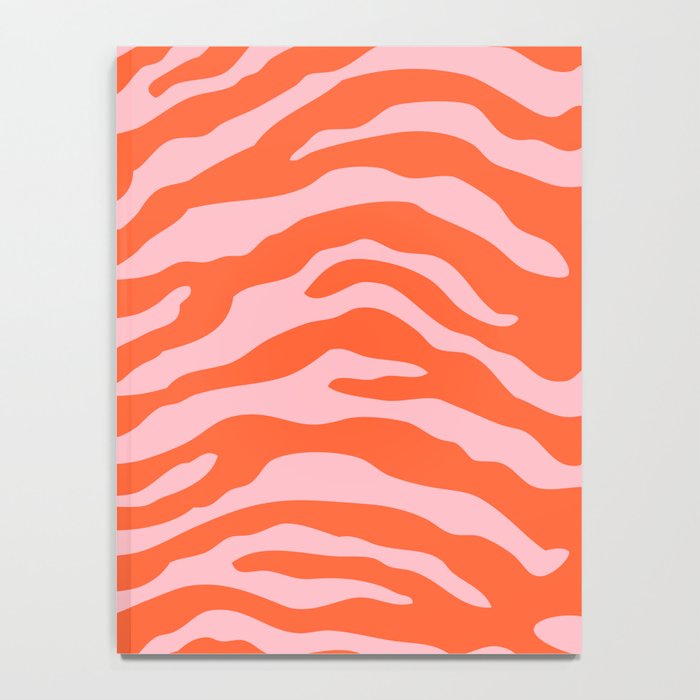 Zebra Wild Animal Print Orange and Pink Notebook Gallery Image 4