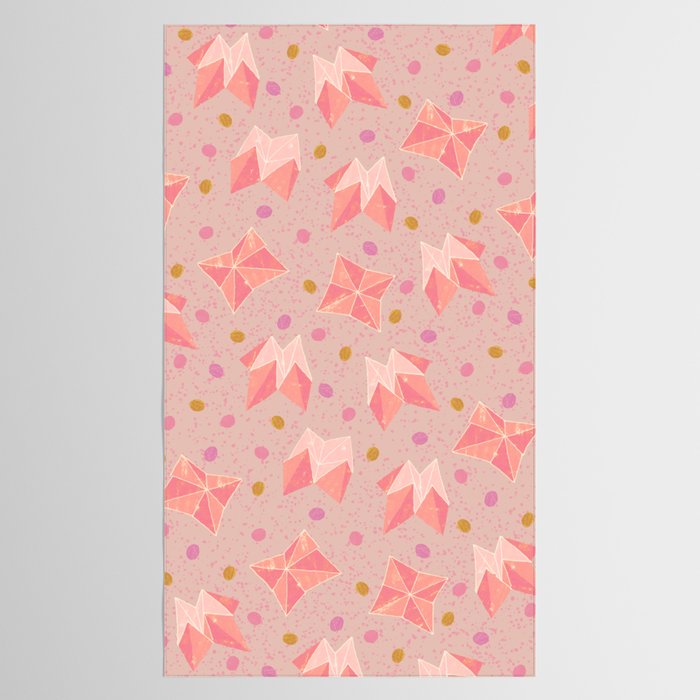 Origami Fortune Teller in Pastel Pink Tablecloth Gallery Image 2