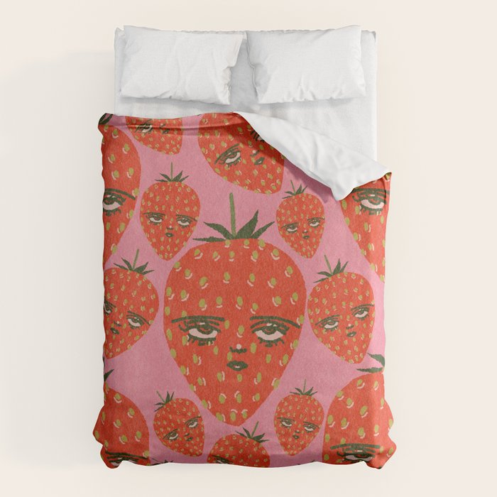 Unimpressed Strawberry Duvet Cover Gallery Image 6