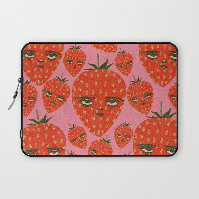 Unimpressed Strawberry Laptop Sleeve Gallery Image 1