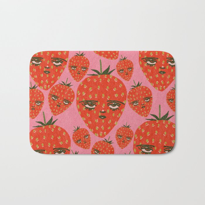 Unimpressed Strawberry Bath Mat Gallery Image 1