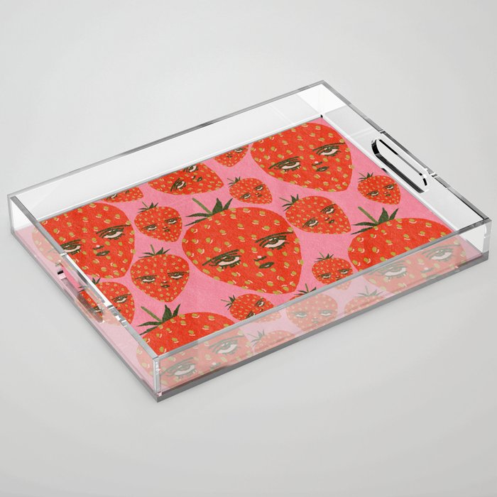 Unimpressed Strawberry Acrylic Tray Gallery Image 1