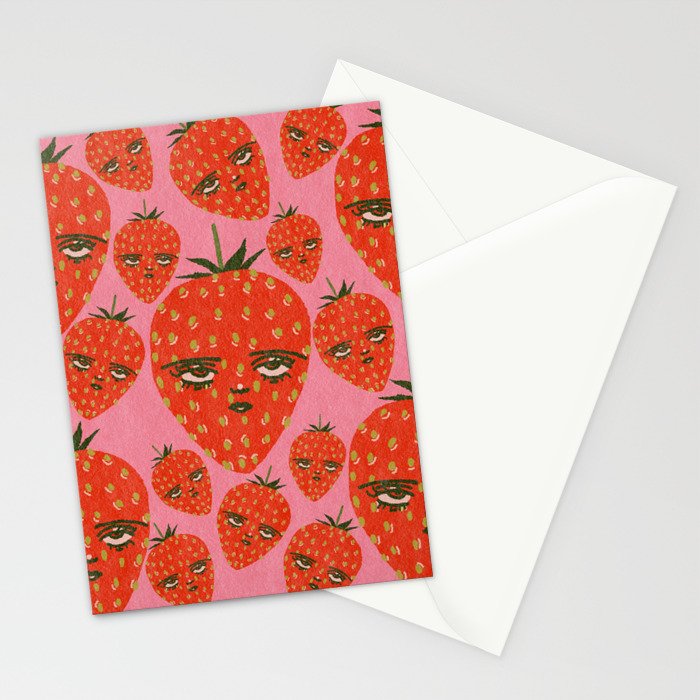 Unimpressed Strawberry Stationery Card Gallery Image 2