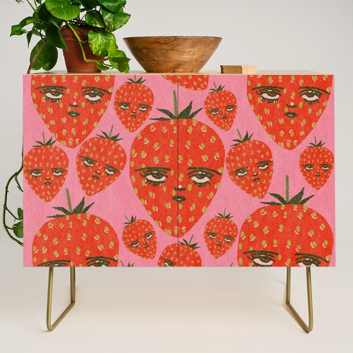 Unimpressed Strawberry Credenza Gallery Image 1