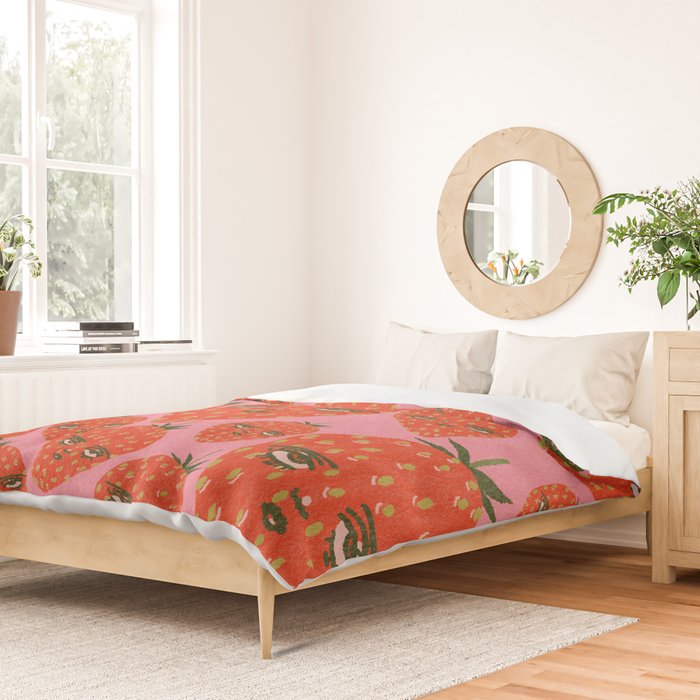 Unimpressed Strawberry Duvet Cover Gallery Image 2