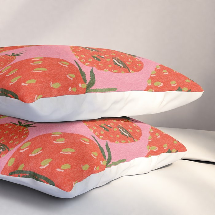 Unimpressed Strawberry Pillow Sham Gallery Image 3