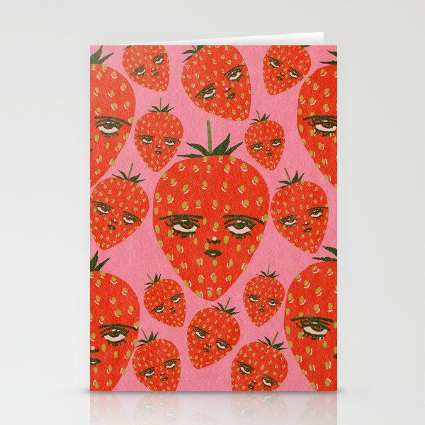 Unimpressed Strawberry Stationery Card Gallery Image 1