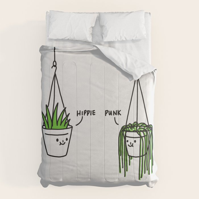 Hippie and Punk plants Comforter Gallery Image 1