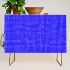 Electric Blue Grasscloth Credenza Gallery Image 1