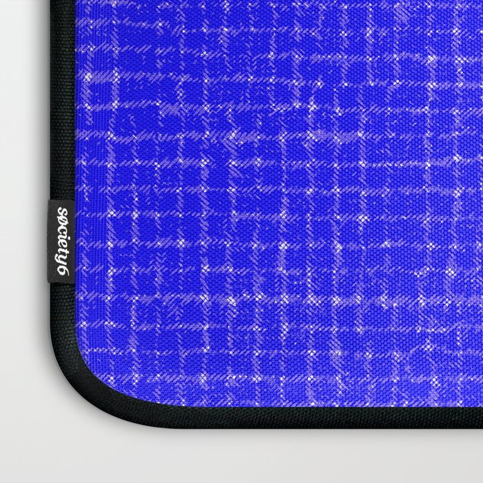 Electric Blue Grasscloth Laptop Sleeve Gallery Image 3