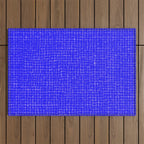 Electric Blue Grasscloth Outdoor Rug Gallery Image 1