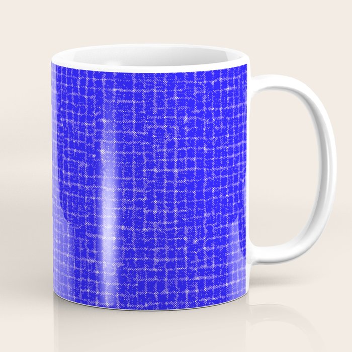 Electric Blue Grasscloth Coffee Mug Gallery Image 1