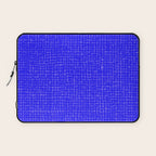 Electric Blue Grasscloth Laptop Sleeve Gallery Image 1