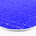 Electric Blue Grasscloth Bath Mat Gallery Image 3