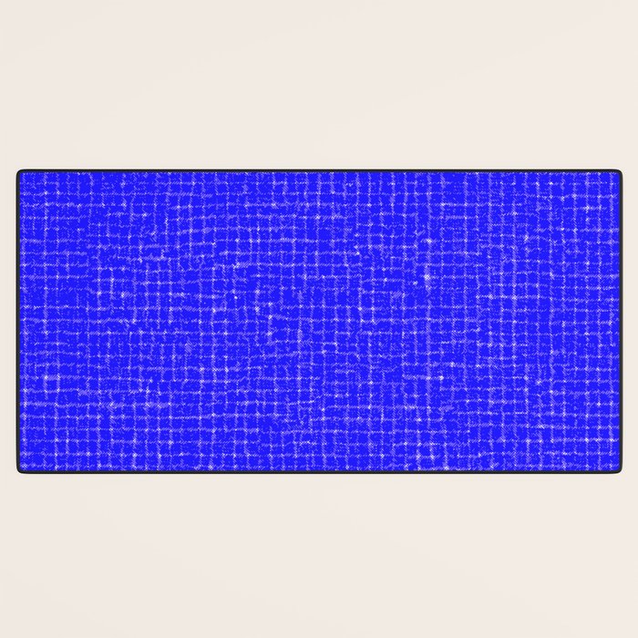 Electric Blue Grasscloth Desk Mat Gallery Image 3