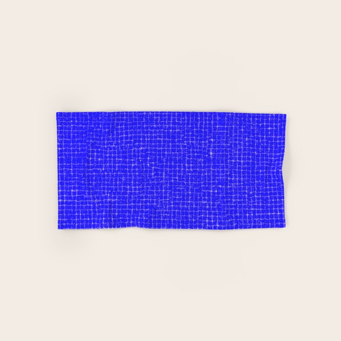 Electric Blue Grasscloth Bath Towel Gallery Image 1