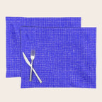 Electric Blue Grasscloth Placemat Gallery Image 1