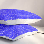 Electric Blue Grasscloth Pillow Sham Gallery Image 3