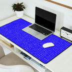 Electric Blue Grasscloth Desk Mat Gallery Image 2
