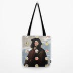 A Portrait With Dots 3 Tote Bag Gallery Image 2
