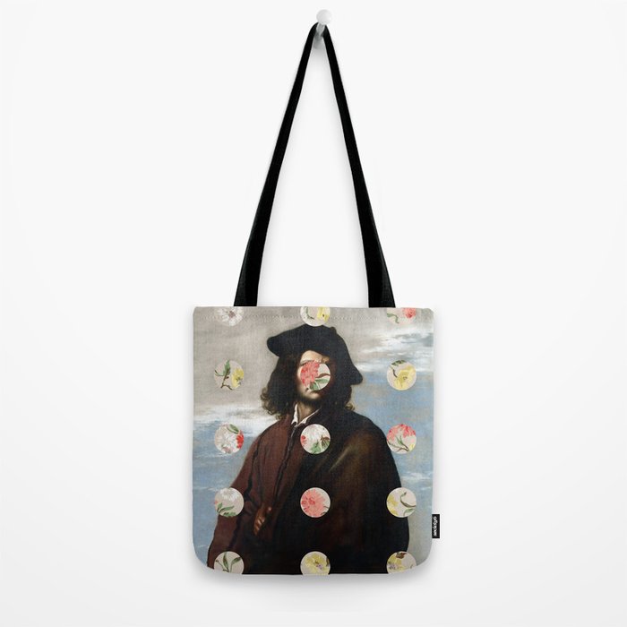 A Portrait With Dots 3 Tote Bag Gallery Image 2