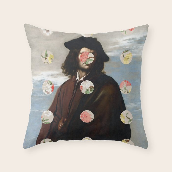 A Portrait With Dots 3 Throw Pillow Gallery Image 6