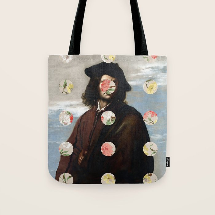 A Portrait With Dots 3 Tote Bag Gallery Image 1