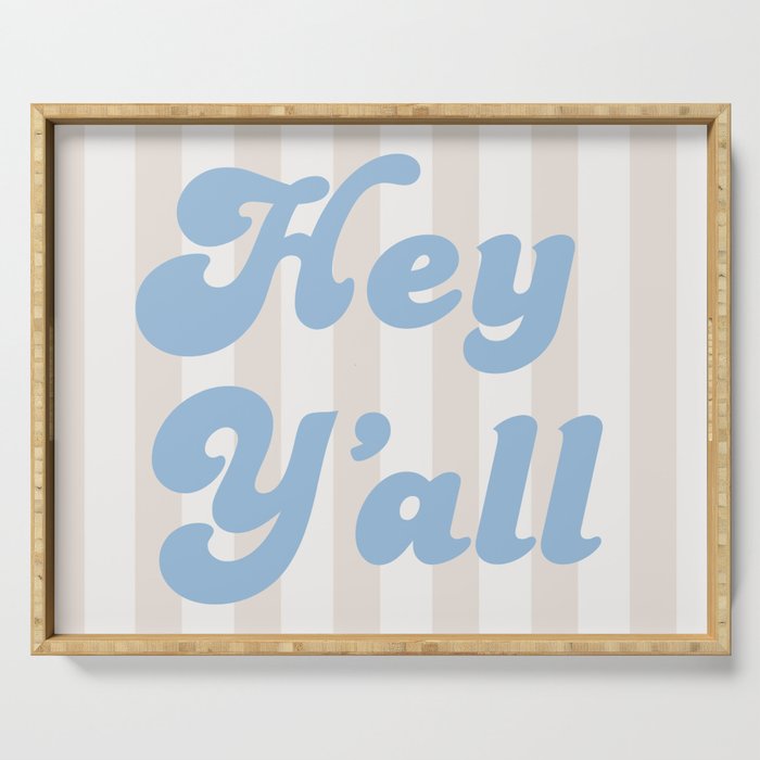 Hey Y'all Coastal Cowgirl Serving Tray Gallery Image 1