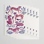 Cheetah Collection - Mauve & Indigo Wrapping Paper Gallery Image 3