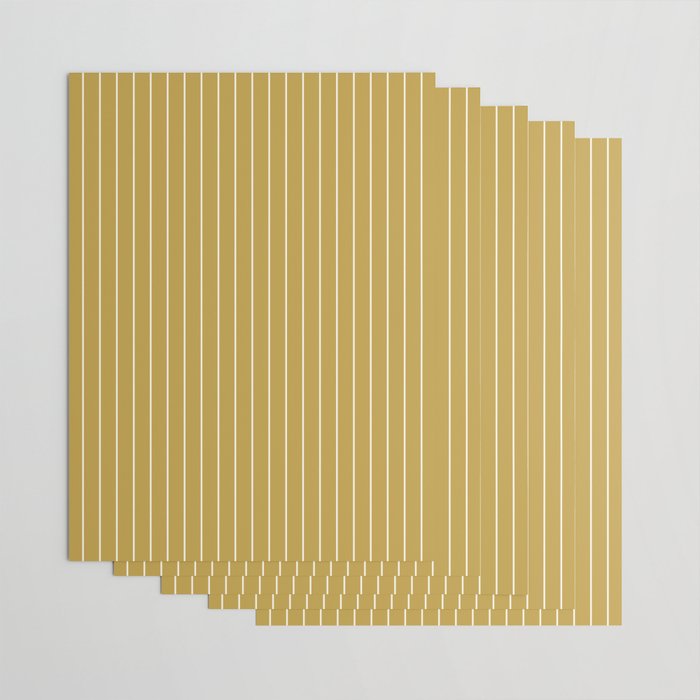 Minimal Arch XLIX Ochre Yellow Modern Geometric Lines Wrapping Paper Gallery Image 3