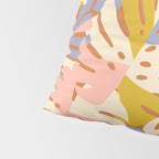 Color Block Monstera Pink + Lavender Pillow Sham Gallery Image 4