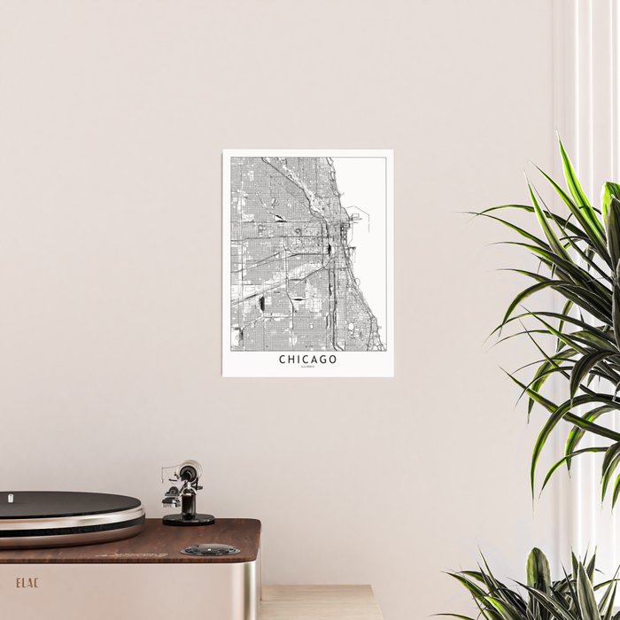 Chicago Map Poster Gallery Image 2
