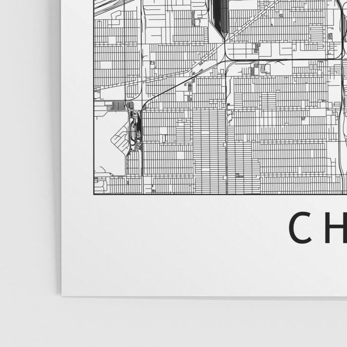 Chicago Map Poster Gallery Image 3