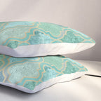 Moroccan Teal Green Pillow Sham Gallery Image 3