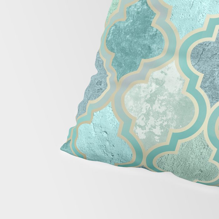 Moroccan Teal Green Pillow Sham Gallery Image 4