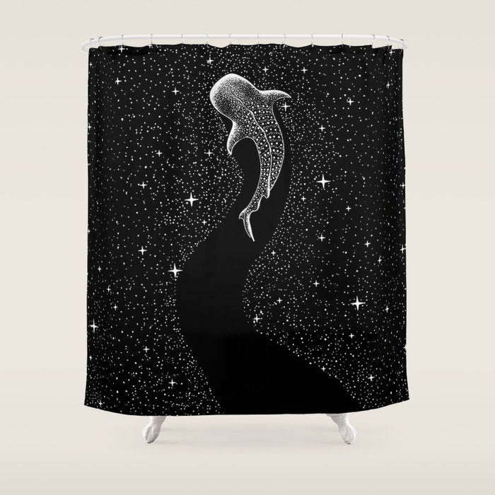 Star Eater (Black Version) Shower Curtain Gallery Image 1