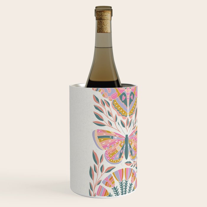Colorful Butterflies - Art Print Wine Chiller Gallery Image 2