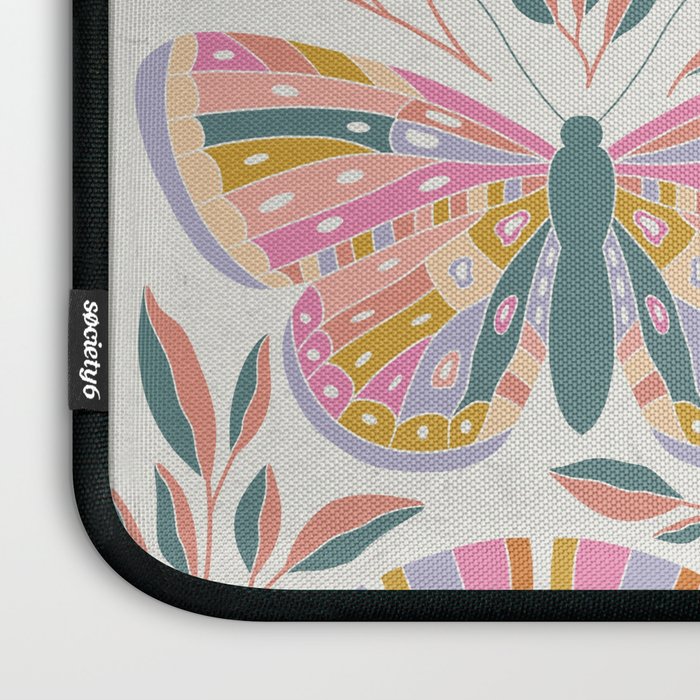 Colorful Butterflies - Art Print Laptop Sleeve Gallery Image 3