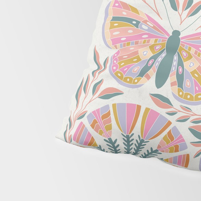 Colorful Butterflies - Art Print Pillow Sham Gallery Image 4