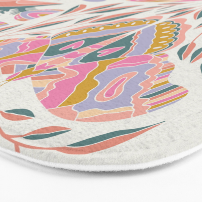 Colorful Butterflies - Art Print Bath Mat Gallery Image 3