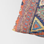 Southwestern Farmhouse II // 19th Century Colorful Red Yellow Blue Green Aztec Farm Stars Pattern Pillow Sham Gallery Image 4