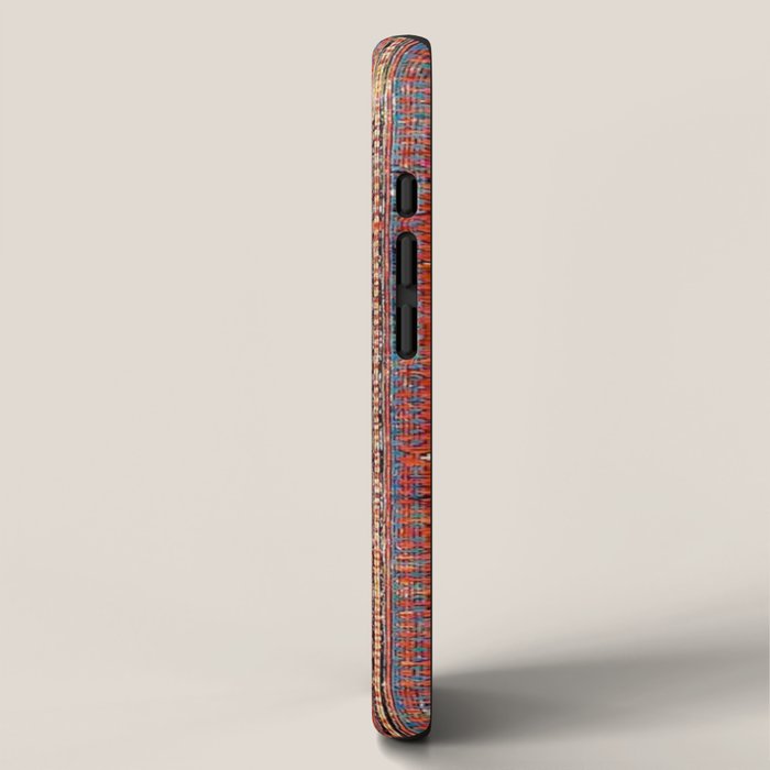 Southwestern Farmhouse II // 19th Century Colorful Red Yellow Blue Green Aztec Farm Stars Pattern iPhone Case Gallery Image 2