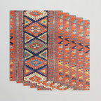 Southwestern Farmhouse II // 19th Century Colorful Red Yellow Blue Green Aztec Farm Stars Pattern Wrapping Paper Gallery Image 3