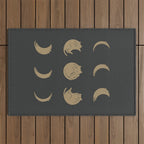 Cat Landscape 136: Cat Moon Outdoor Rug Gallery Image 1