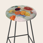 Still Life with Citrus and Flowers Stool Gallery Image 2