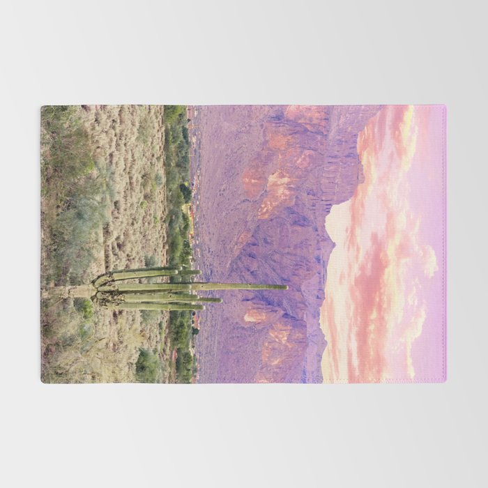 Cactus Sunset #digitalart #nature Rug Gallery Image 2