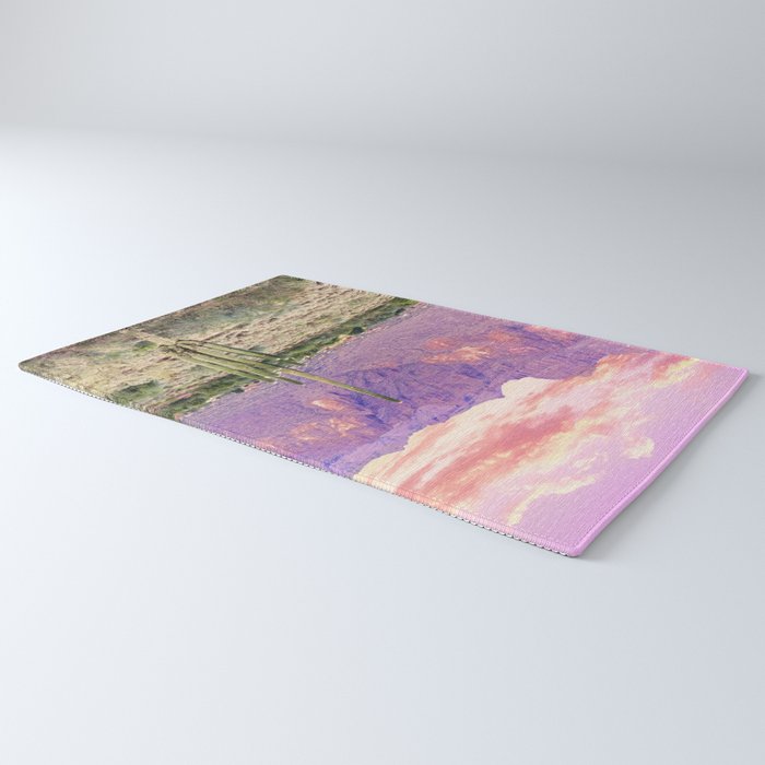Cactus Sunset #digitalart #nature Rug Gallery Image 3