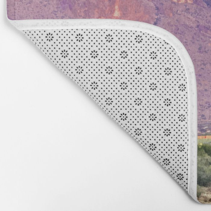 Cactus Sunset #digitalart #nature Bath Mat Gallery Image 2